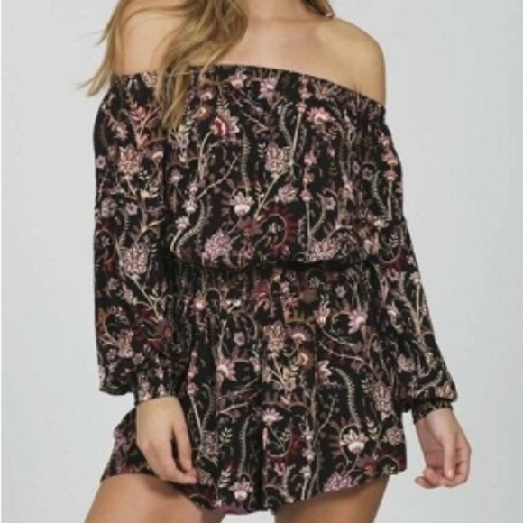 NWT Free People Black Combo romper. Size XS - Picture 1 of 10